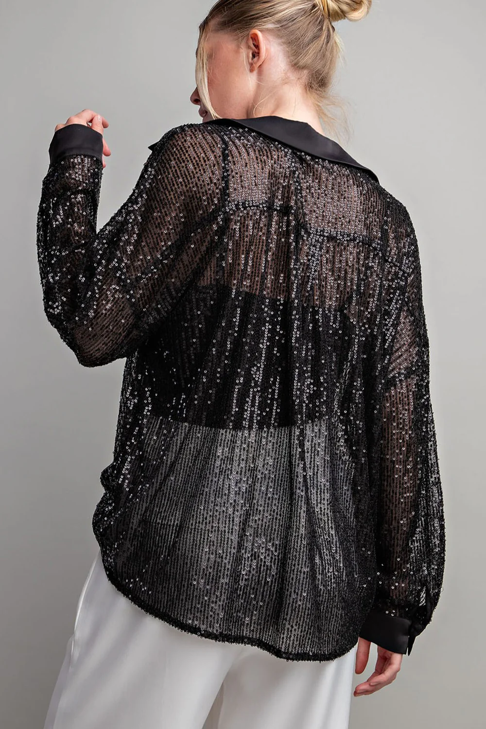 ee:some Glitter Button Down Shirt - Image 3