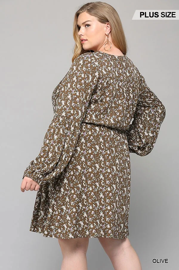 GiGiO Ditsy Floral Button Down Dress - Image 6