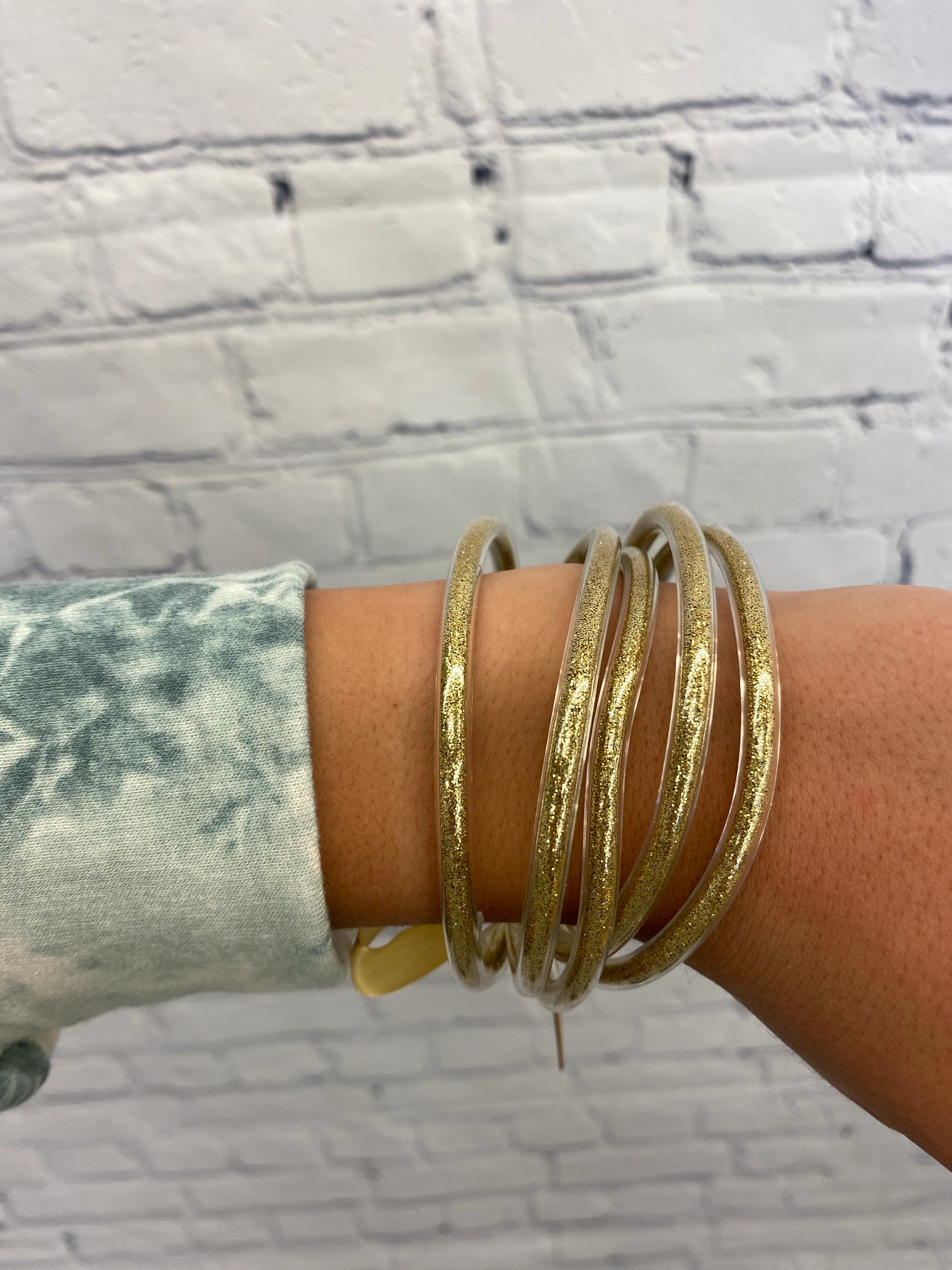 Shamelessly Sparkle Glitter Tube Bangles - Image 3