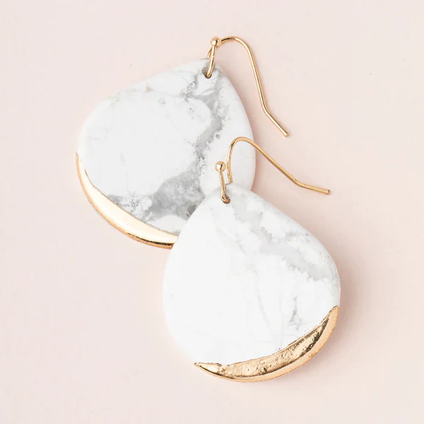 Scout Stone Dipped Teardrop Earrings - Image 6