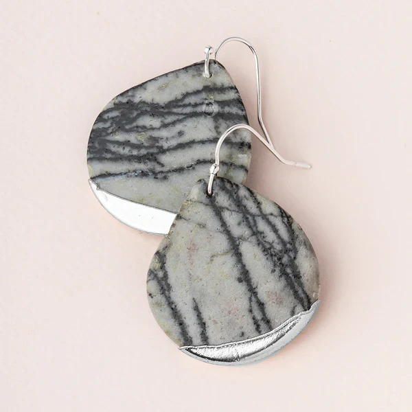 Scout Stone Dipped Teardrop Earrings - Image 7