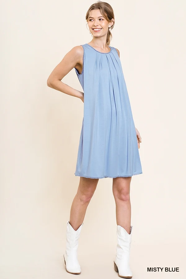 Umgee Sleeveless Round Neck Dress - Image 5
