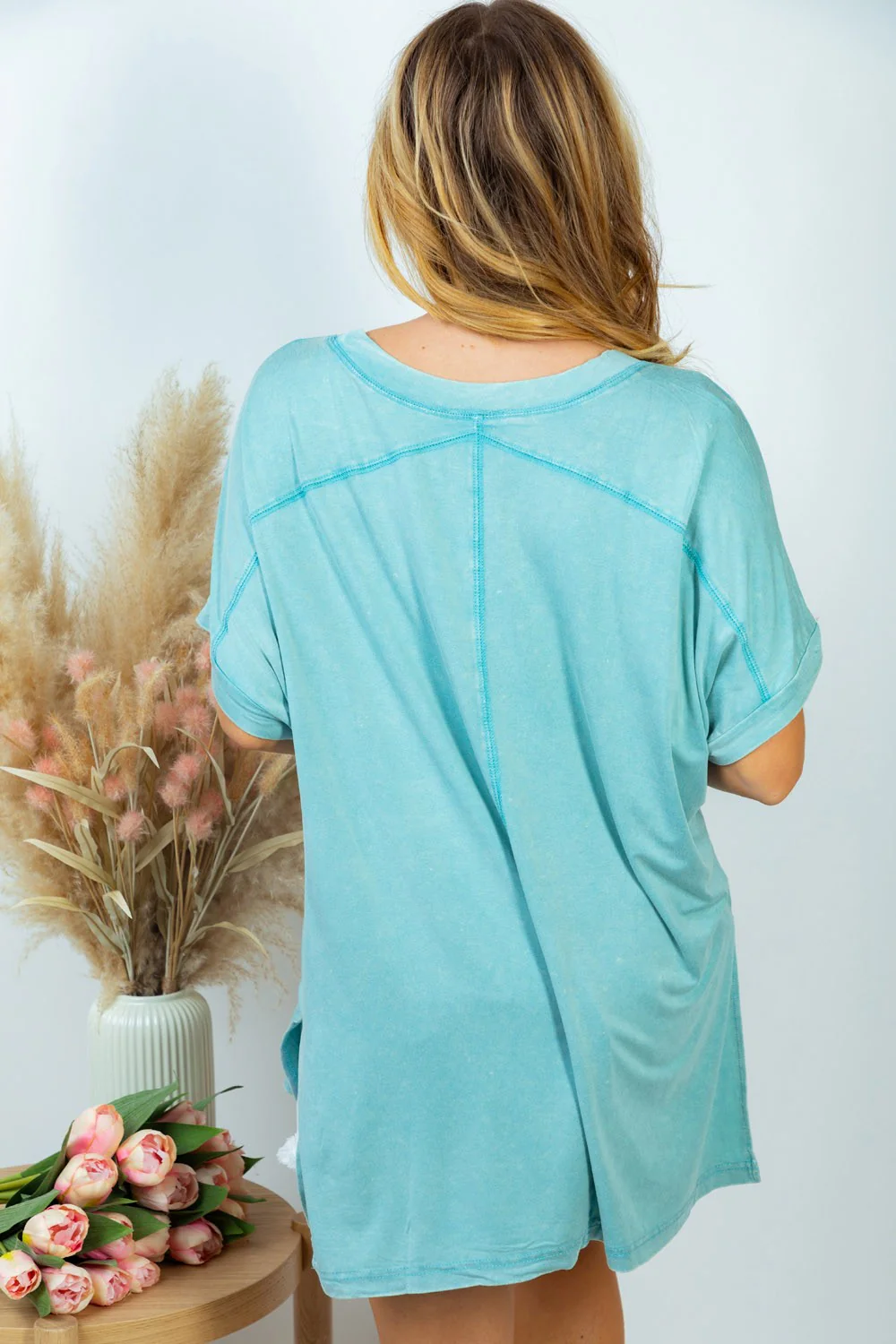 White Birch Washed Oversized Tee - Image 5