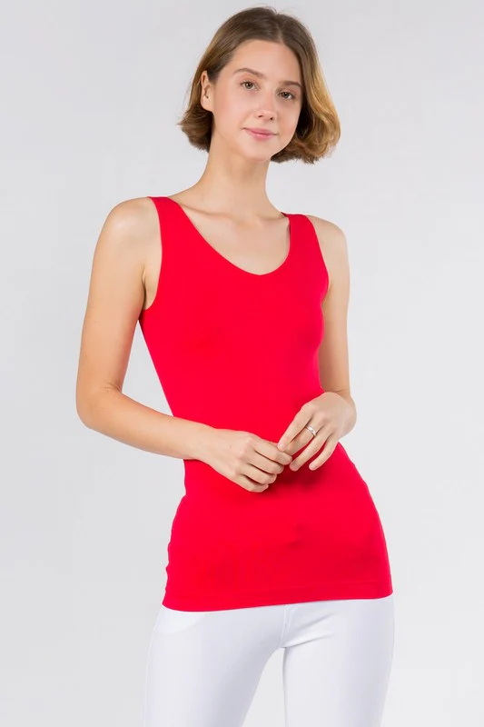 Yelete Reversible V or U Neck Seamless Tank - Image 13