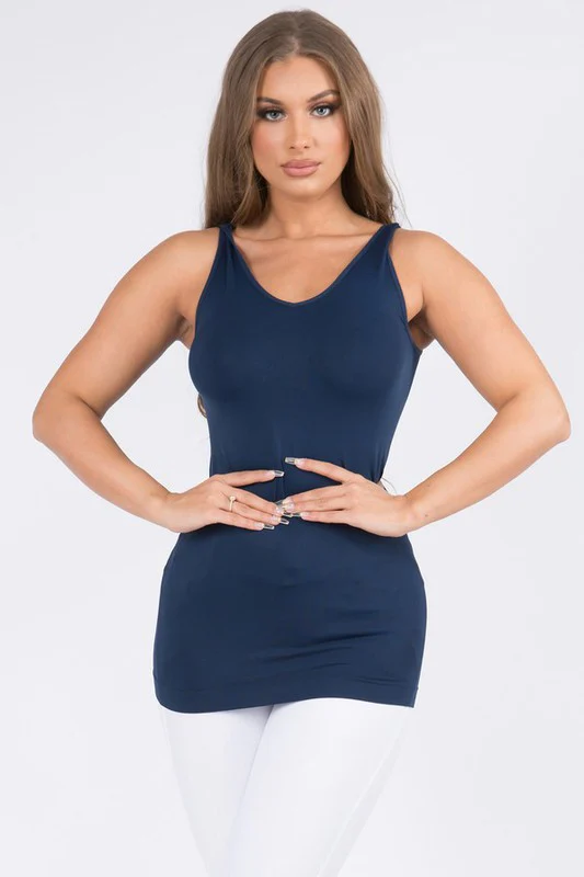 Yelete Reversible V or U Neck Seamless Tank - Image 14