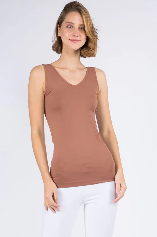 Yelete Reversible V or U Neck Seamless Tank - Image 21