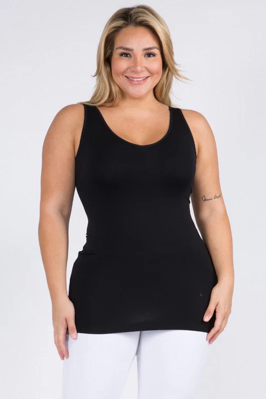 Yelete Reversible V or U Neck Seamless Tank - Image 3