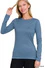 Zenana Brushed Microfiber Long Sleeve Tee - Image 21