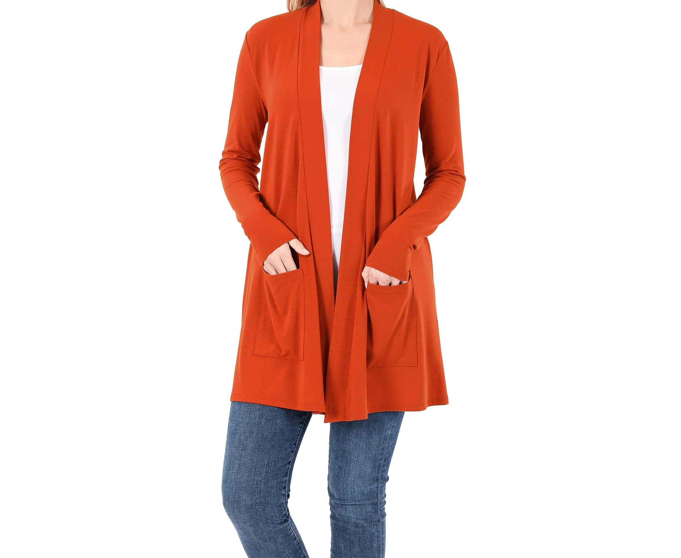 Zenana Slouchy Pocket Open Cardigan - Image 4