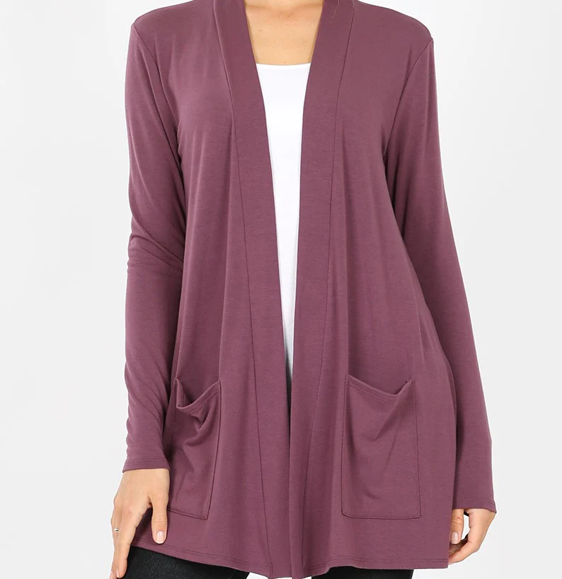 Zenana Slouchy Pocket Open Cardigan - Image 5