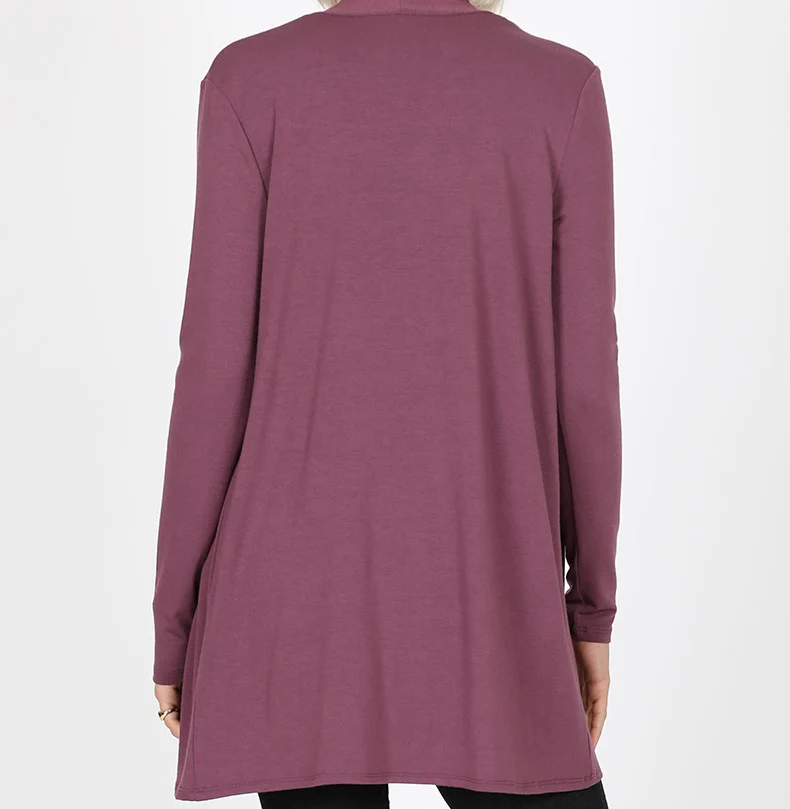 Zenana Slouchy Pocket Open Cardigan - Image 6
